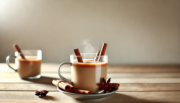Spiced Chai Tea with Almond Milk