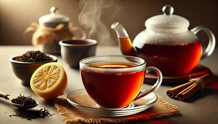Strong cup of black tea